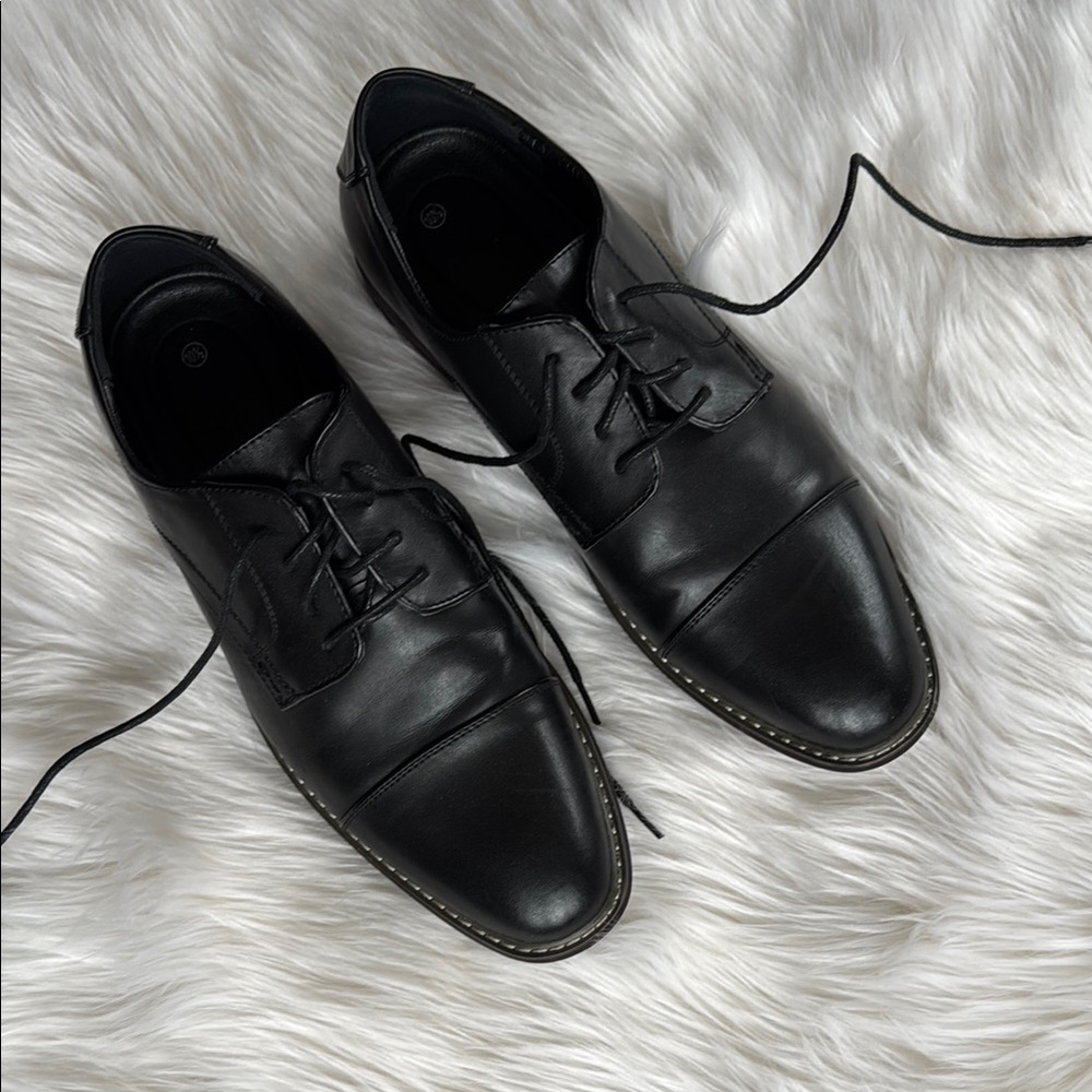Classic Black Leather Men's Dress Shoes